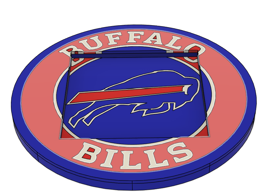 🦬 Buffalo Bills Post-It Note Holder – 3MF File